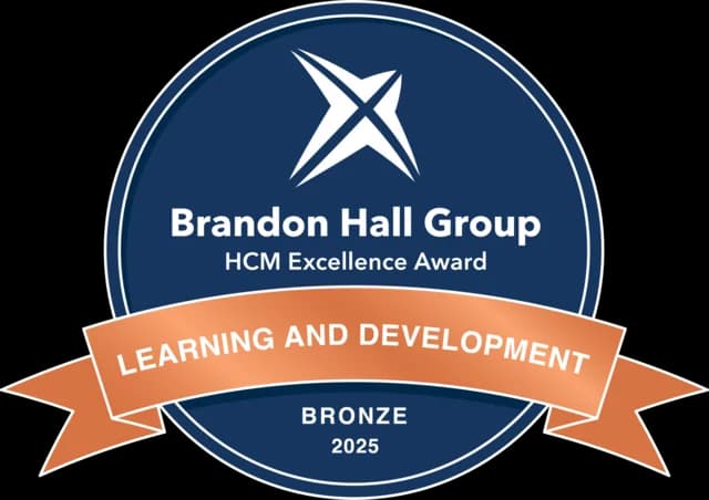 Best Certification L&D Programme, Brandon Hall Group · HCM Excellence Awards, Bronze, 2025